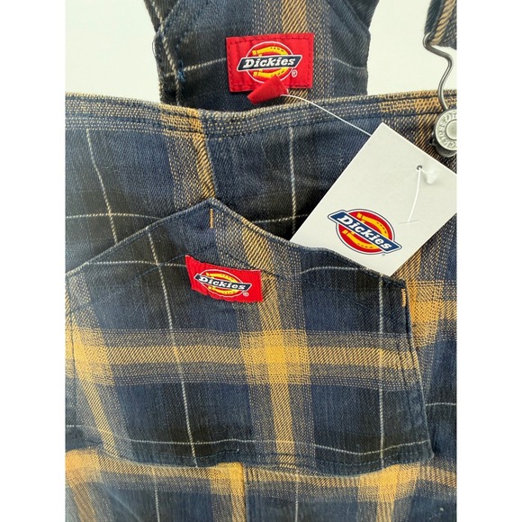 Dickies Plaid Overall Dress Juniors M Skirtall Pinafore NWT Y2K Grunge Skater - Picture 3 of 11